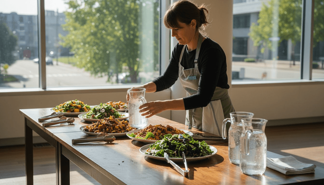 Buffet catering with a sustainable concept